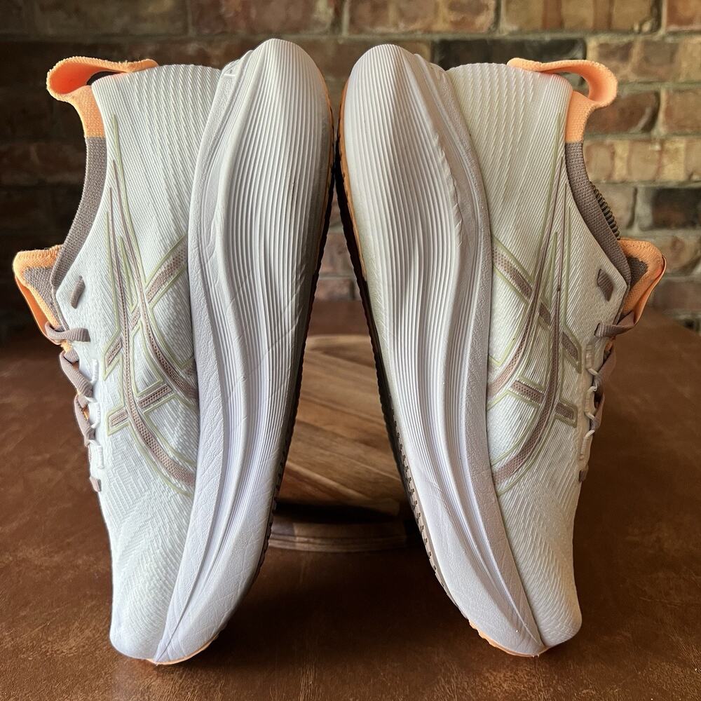 Asics Gel Nimbus 27 Womens Size 9 White Orange Athletic Running Shoes Sneakers - Picture 15 of 16